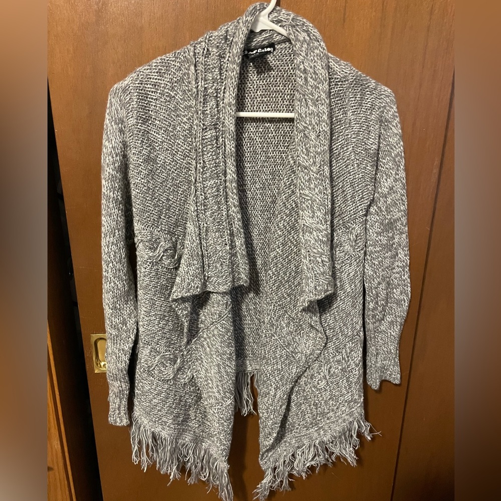Planet Gold Gray Cardigan